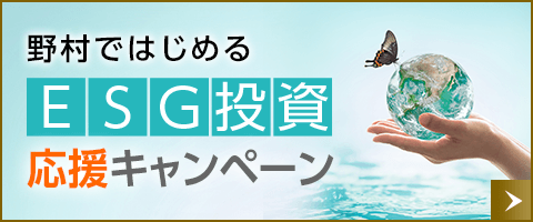 野村ではじめる ESG投資 応援キャンペーン