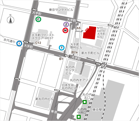 大手町本社地図