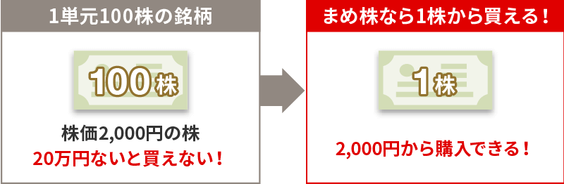 まめ株 単元未満株 商品 サービス 野村證券