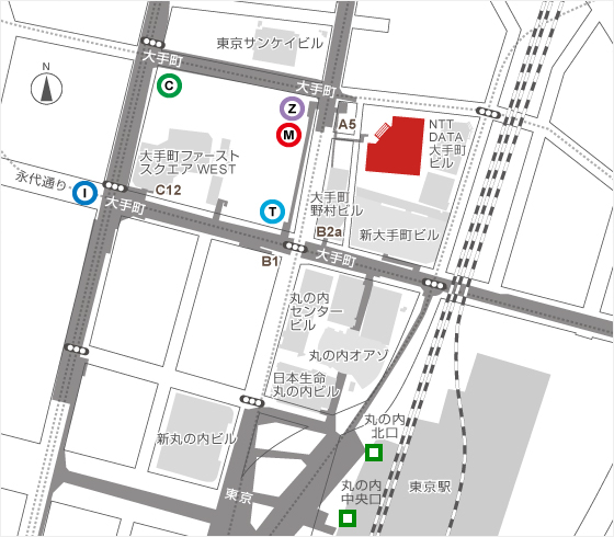 大手町本社地図