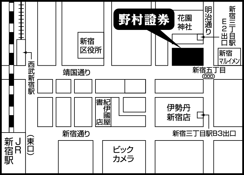 本店エグゼクティブ・コンサルティング部地図