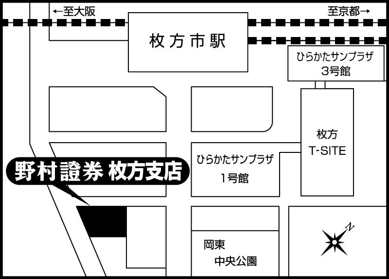 枚方支店地図