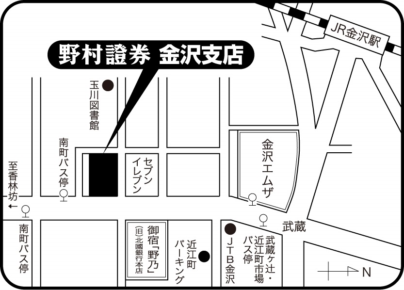 金沢支店地図