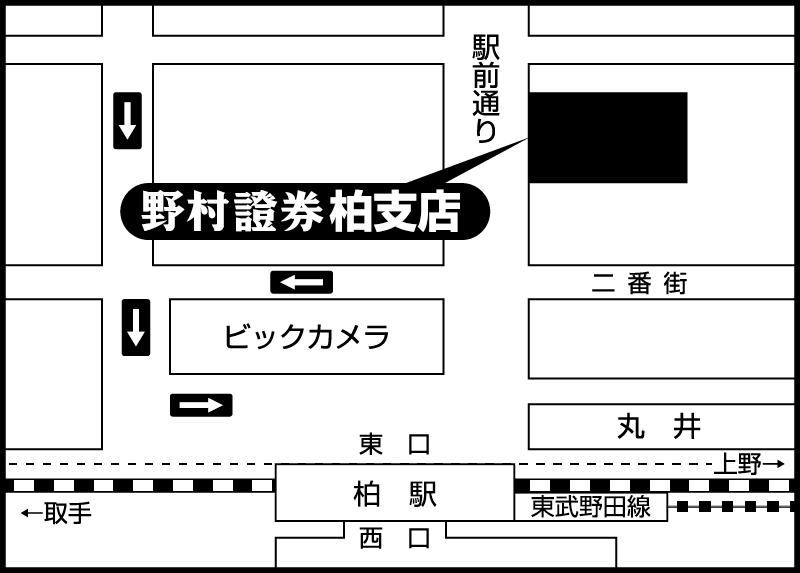 柏支店地図