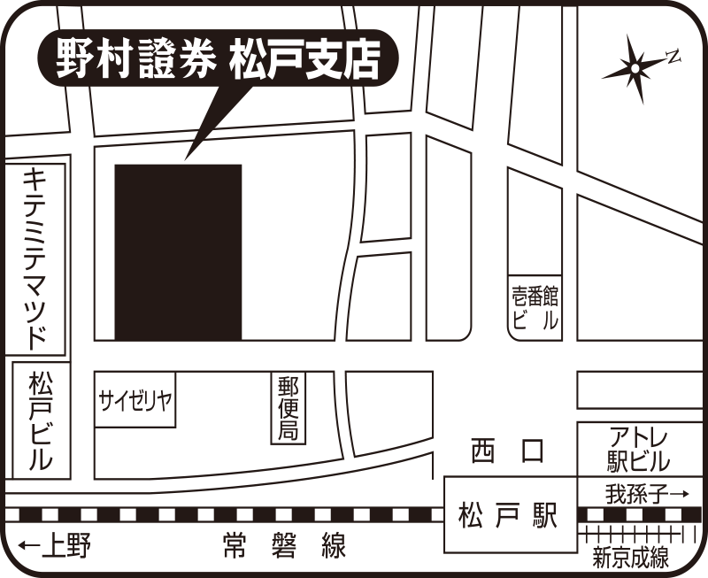松戸支店地図