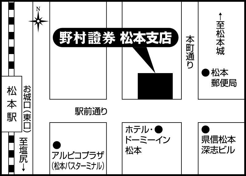 松本支店地図