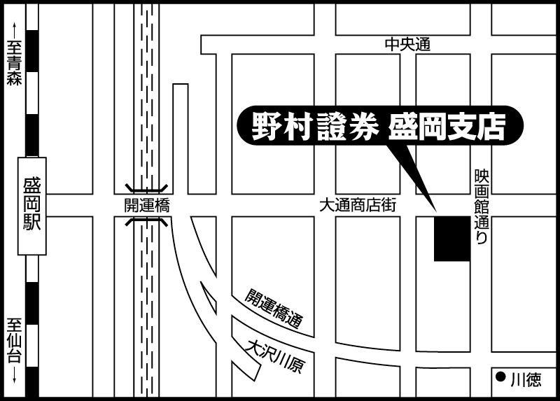 盛岡支店地図