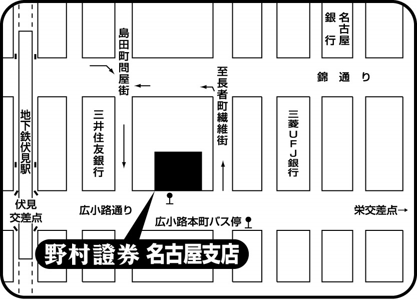 名古屋金融公共法人部地図