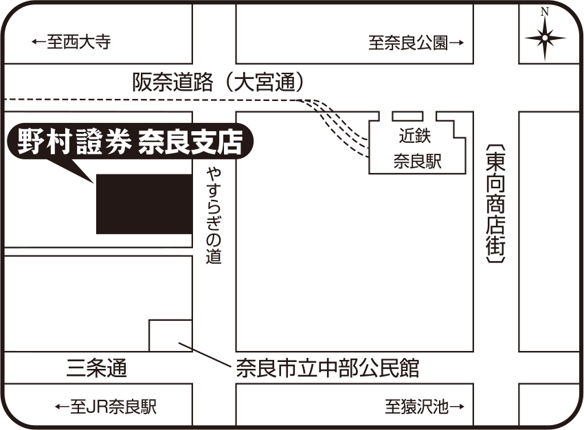 奈良支店地図