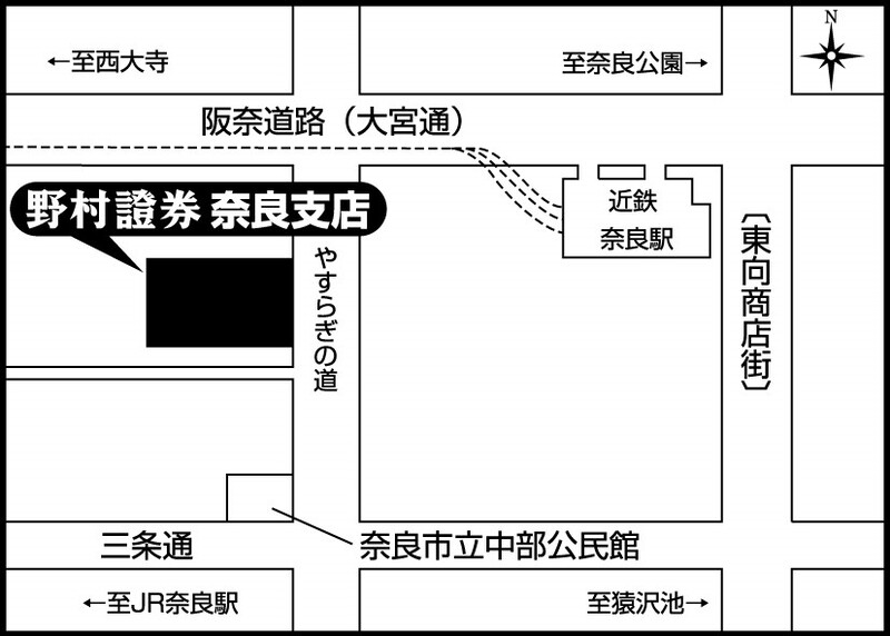 奈良支店地図