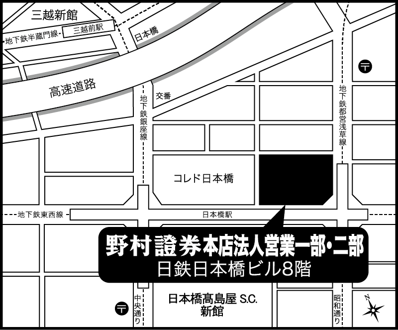 本店 法人営業地図