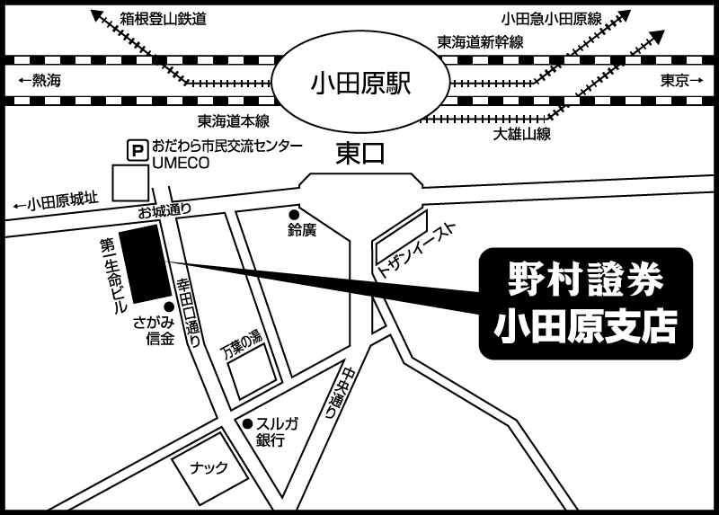 小田原支店地図