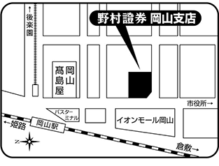 岡山支店地図