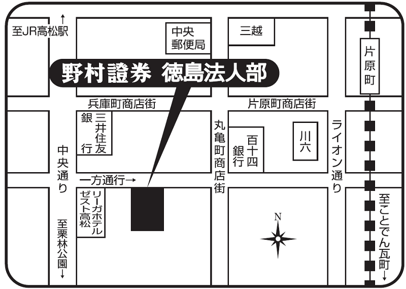  徳島法人部地図