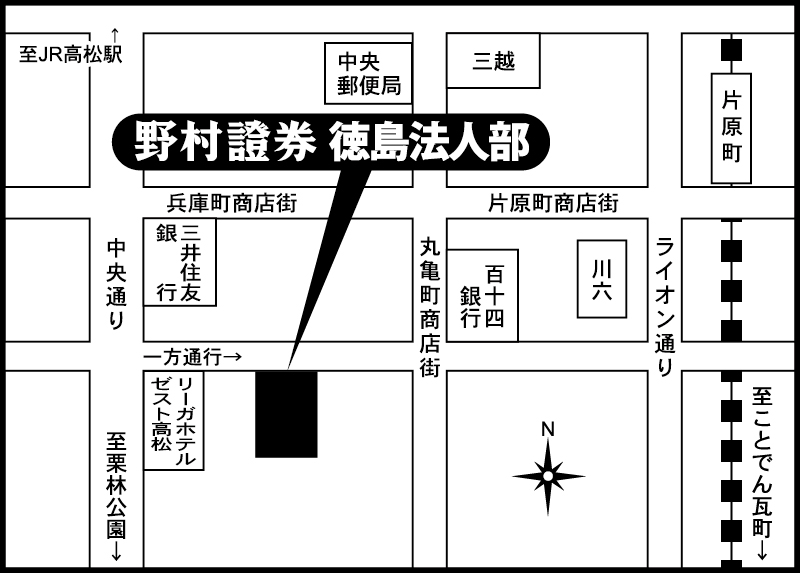  徳島法人部地図