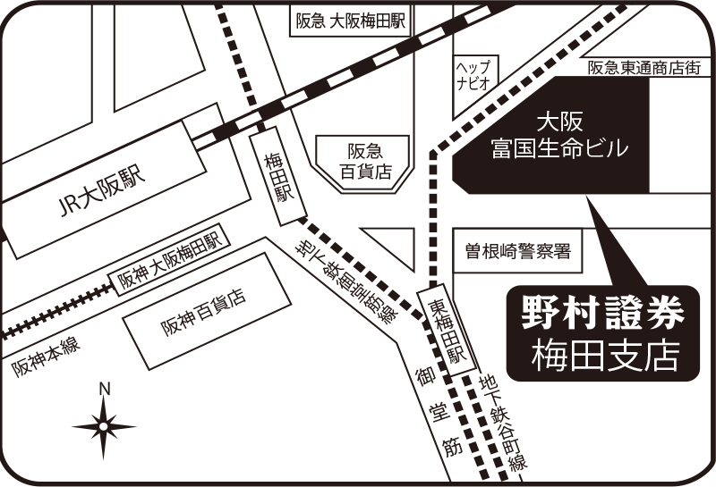 梅田支店地図