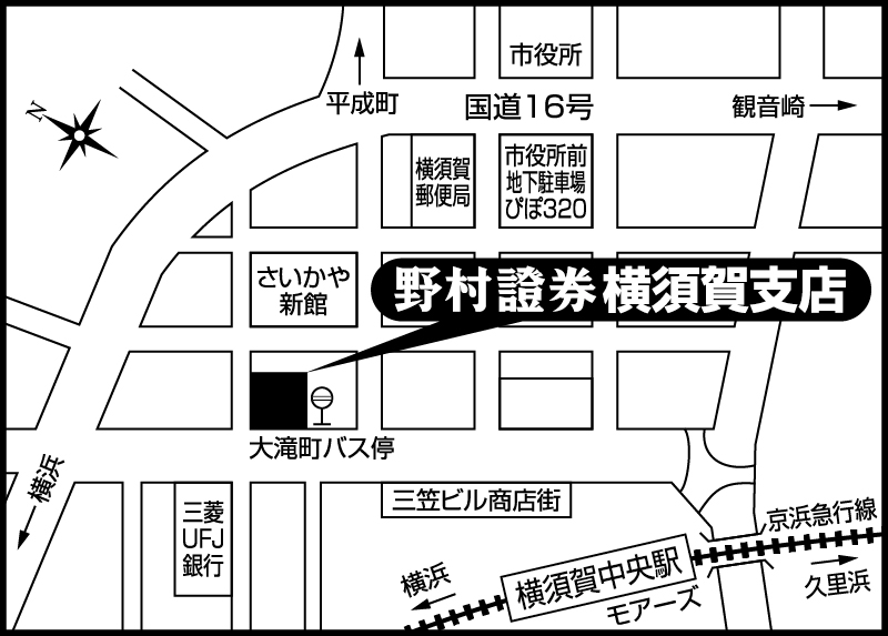 横須賀支店地図