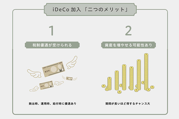 iDeco 加入「二つのメリット」