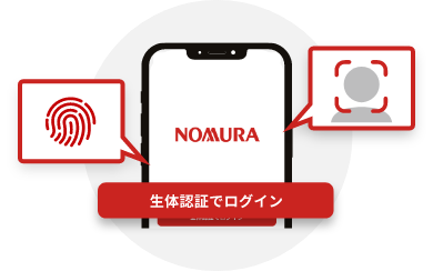生体認証で簡単にログイン