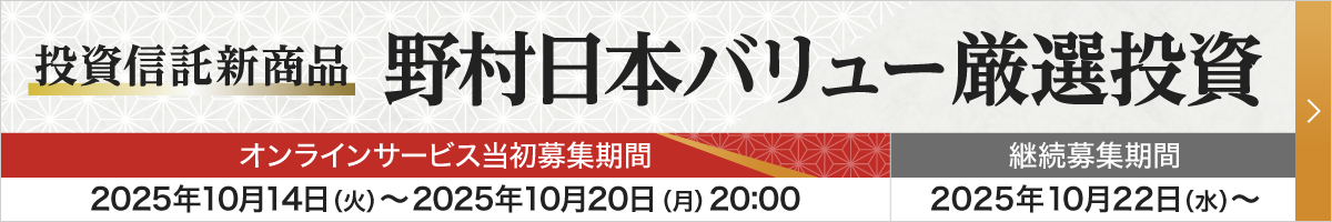 野村日本バリュー厳選投資