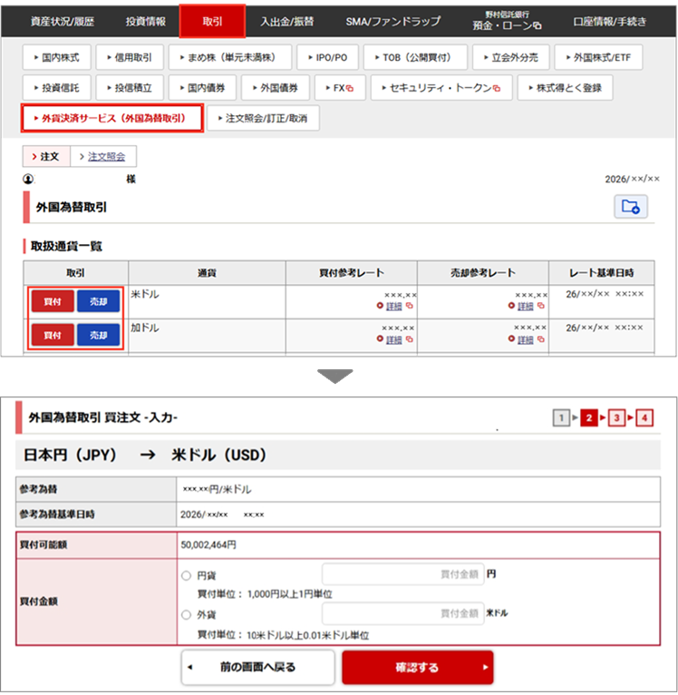 為替取引