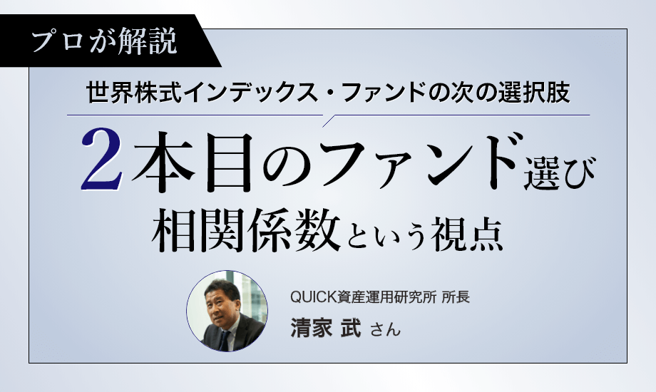 「世界株式インデックス1本でリスク分散が十分とは限らない」2本目のファンド選びのイメージ