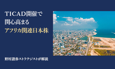 TICAD開催で関心高まるアフリカ関連日本株　野村證券ストラテジストが解説のイメージ