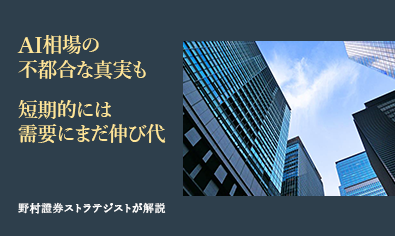 AI相場の不都合な真実も 短期的には需要にまだ伸び代 野村證券ストラテジストが解説のイメージ