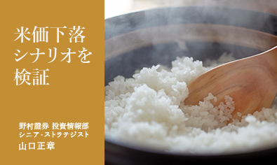 「コメ価格が暴落する」は本当か？　米価下落シナリオを検証　野村證券・山口正章のイメージ