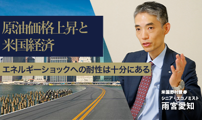 原油価格上昇と米国経済　エネルギーショックへの耐性は十分にある　米国野村證券・雨宮愛知のイメージ