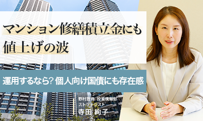 マンション修繕積立金にも値上げの波　運用するなら？個人向け国債にも存在感　野村證券・寺田絢子のイメージ